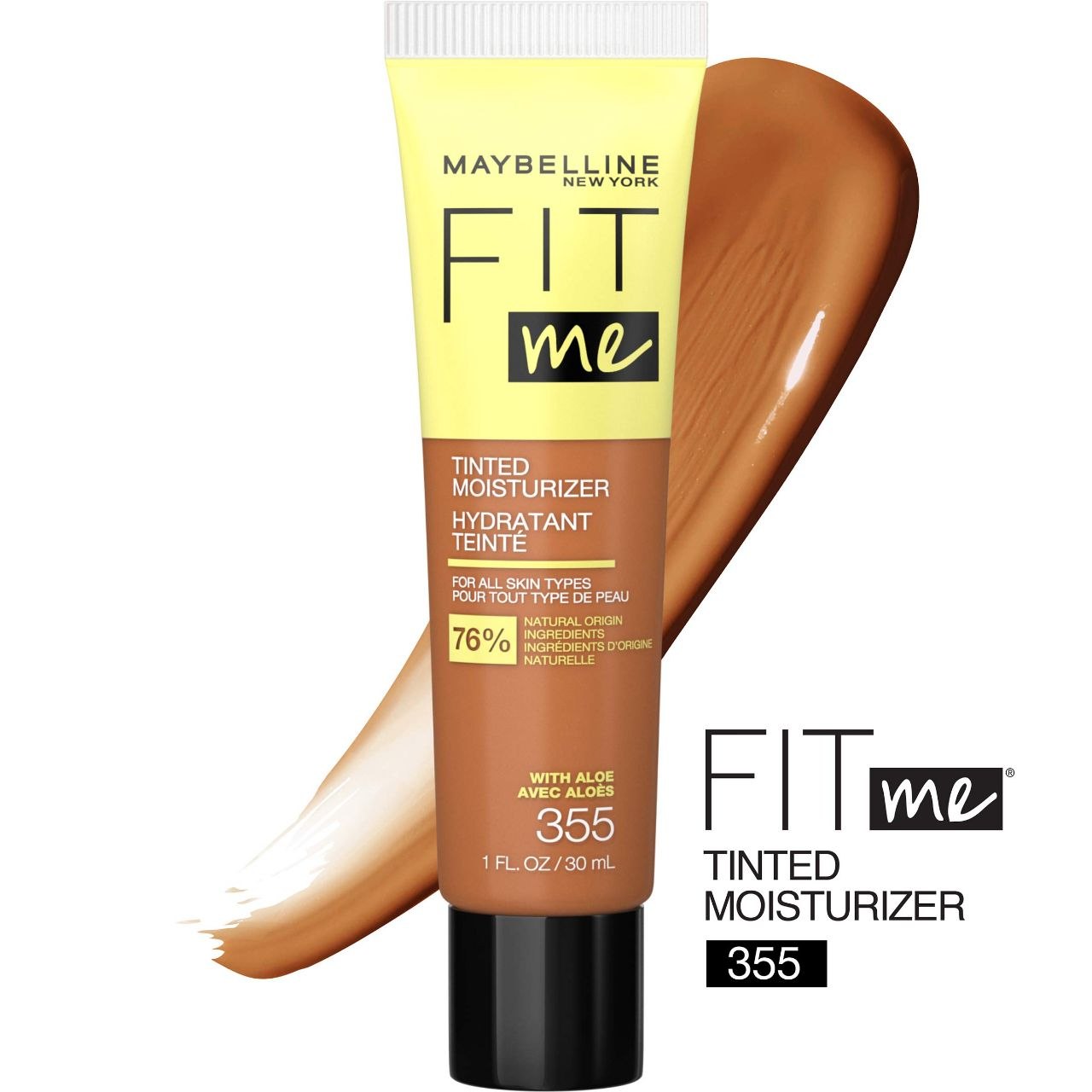 BASE DE MAQUILLAJE EN CREMA HIDRATANTE CON COLOR TONO 355 MAYBELLINE 30ML