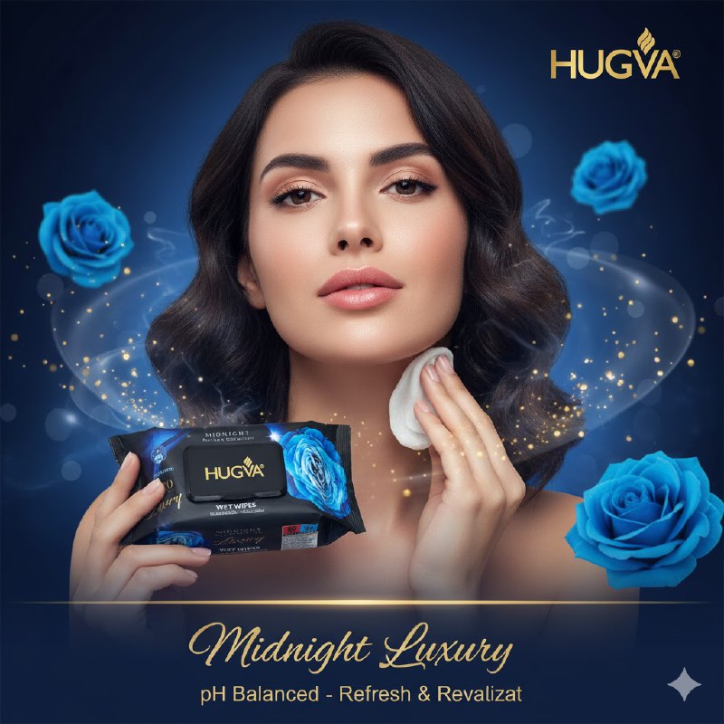 TOALLITAS HUMEDAS REFRESCANTES PERFUMADAS MIDNIGHT HUGVA 120UND