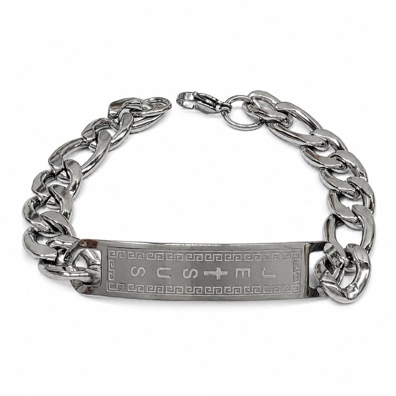 PULSERA DE ENCHAPE PARA CABALLERO, JESUS 21CM