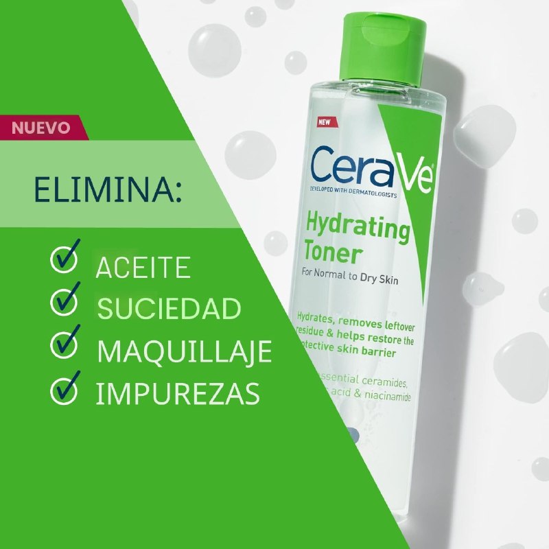 TONICO FACIAL HIDRATANTE DE ACIDO HIALURONICO HIDRATANTE SIN ALCOHOL CERAVE 200ML