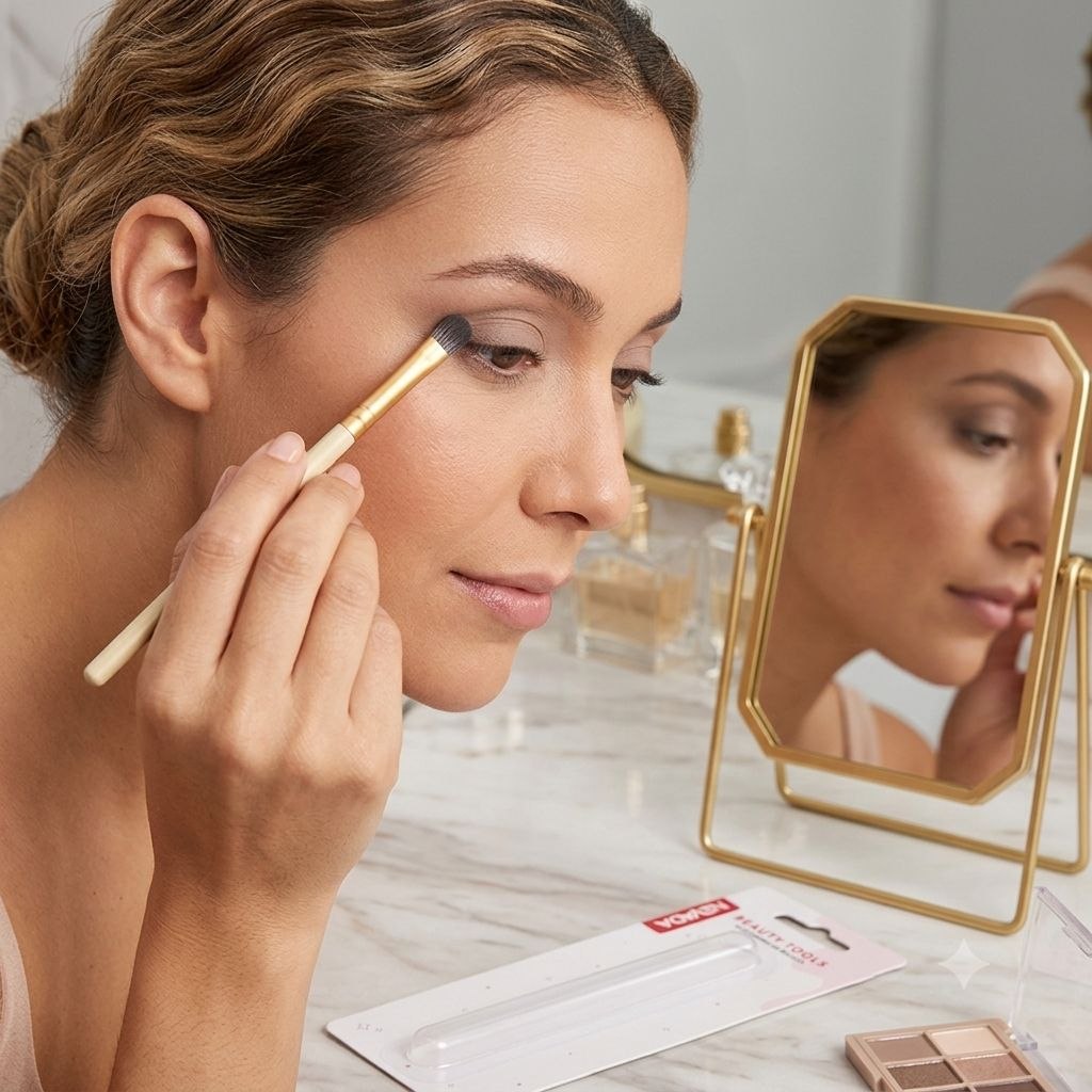 BROCHA DE MAQUILLAJE, ACCESORIOS DE BELLEZA PARA LA APLICACIÓN Y DIFUMINADO DE SOMBRAS NAVADA BEAUTY TOOLS
