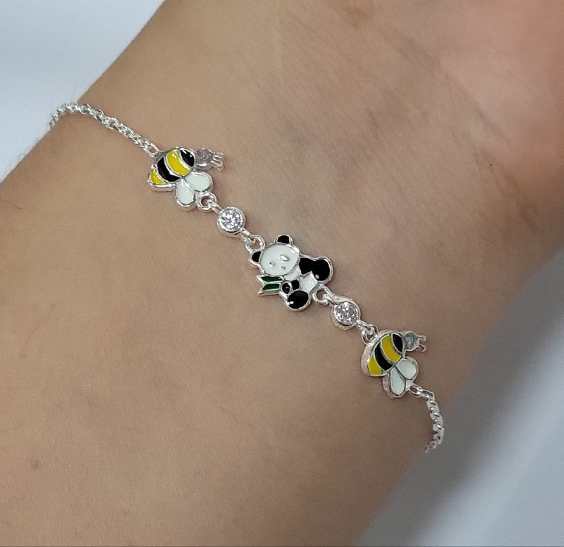 PPULD733 FORMA ABEJA Y PANDA