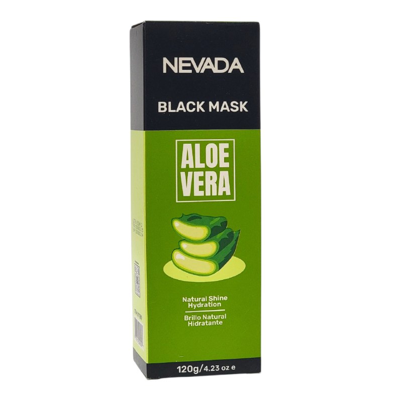 MASCARILLA FACIAL NEGRA CON ALOE VERA HIDRATANTE QUE ELIMINA PUNTOS NEGROS NEVADA 120G