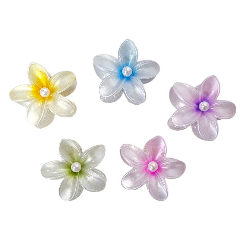 GANCHO PARA EL CABELLO DE PINZA DE FLOR HAWAIANA, PINZAS DE SUJECION FUERTE, ACCESORIO PARA EL CABELLO 8CM, PAQUETE 12UND