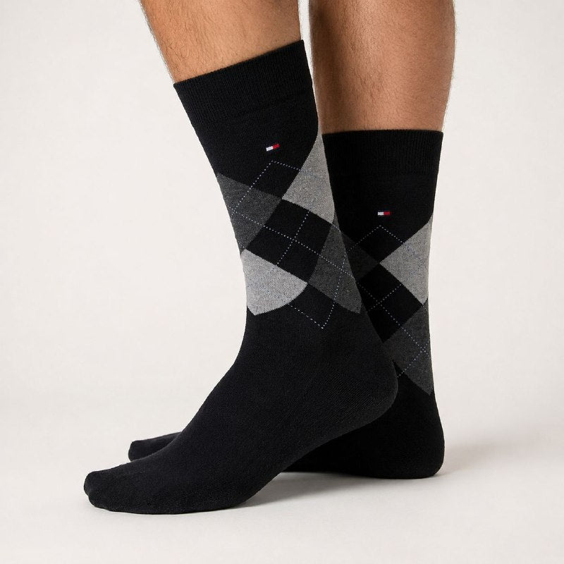 CALCETA ALTA TOMMY HILFIGER PARA HOMBRE 4 PARES TALLA ÚNICA