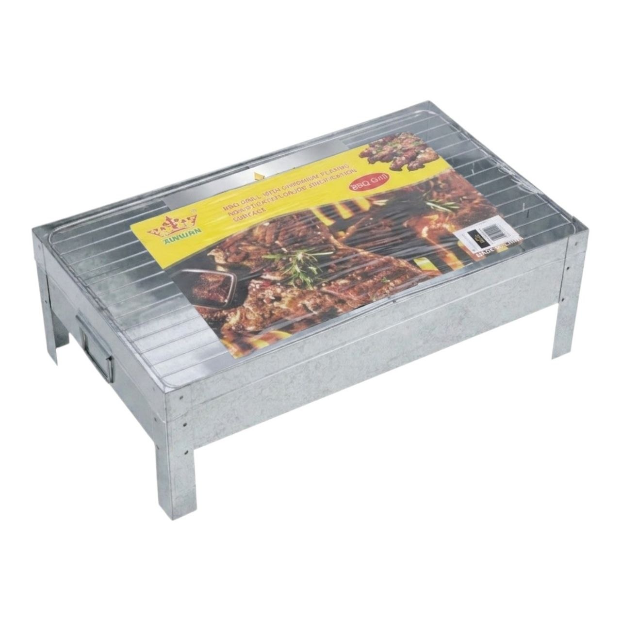 PARRILLA DE CARBÓN PARA BARBACOA PORTÁTIL ESTA FABRICADA EN MATERIAL METÁLICOS XINWAN 45X15X27CM
