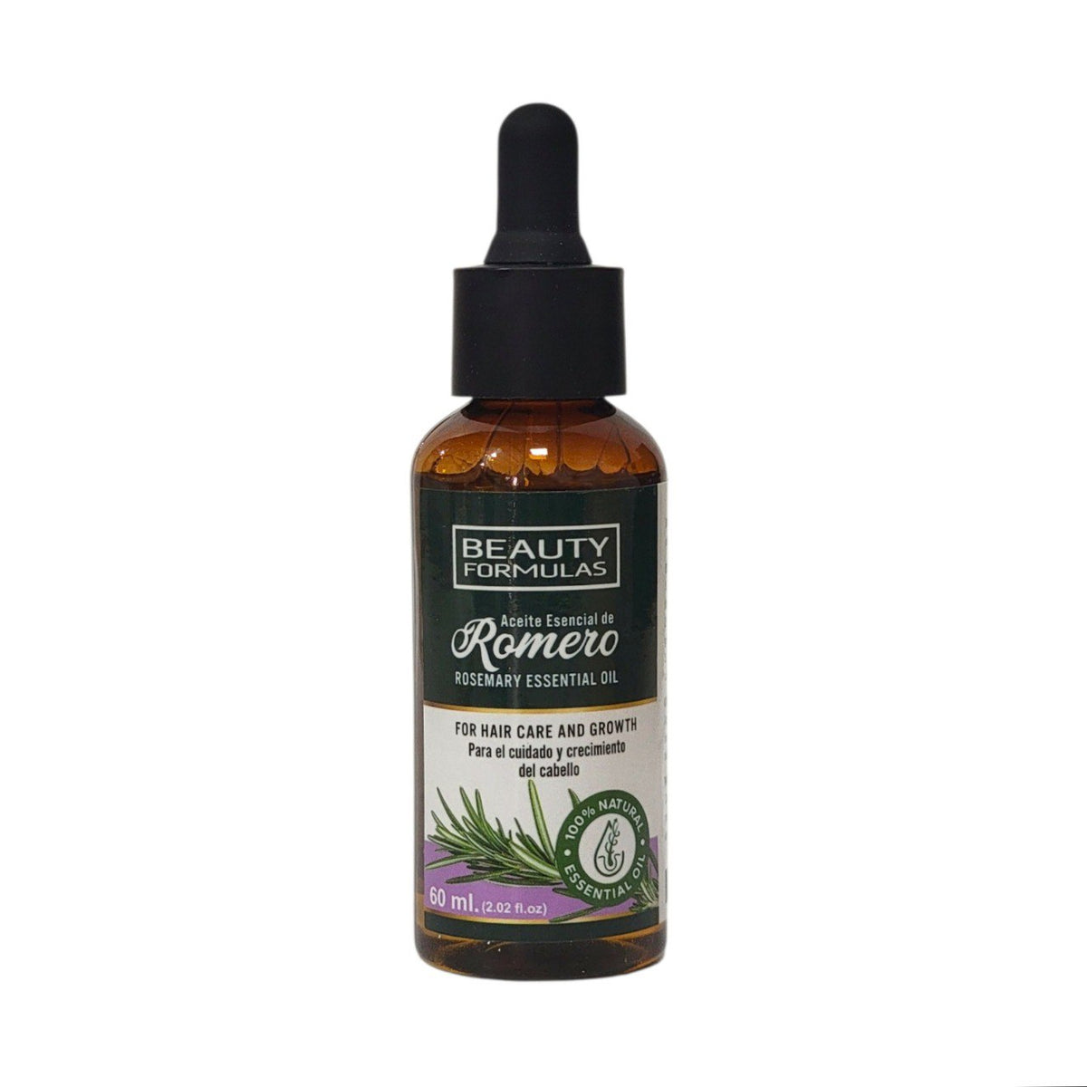 ACEITE PARA EL CABELLO ESENCIAL DE ROMERO ANTICAIDA PARA EL CRECIMIENTO DEL PELO BEAUTY FORMULAS 60ML