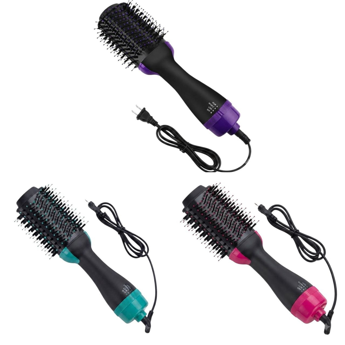 SECADOR Y ESTILIZADOR DE CABELLO PROFESIONAL CEPILLO DE AIRE CALIENTE 2 EN 1 PARA ACABADOS SUAVES Y LIBRES DE FRIZZ ONE STEP
