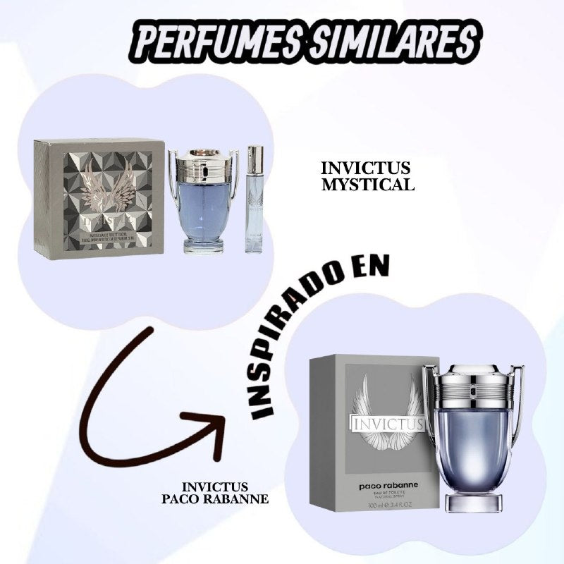 SET MYSTICAL INVISTUC EDT 100ML, MINI EDP 20ML (H)