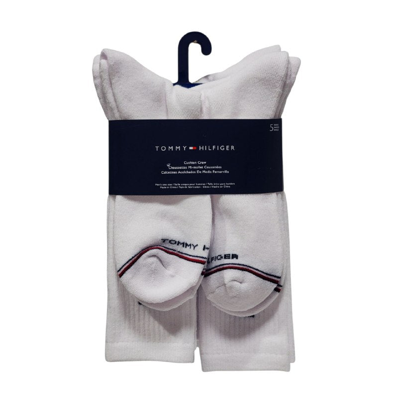 CALCETA ALTA TOMMY HILFIGER PARA HOMBRE 5 PARES TALLA ÚNICA
