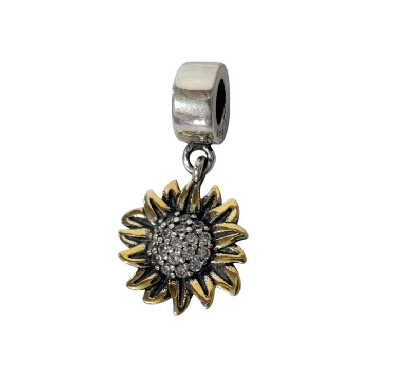 PCHARM4125 FORMA GIRASOL PANDORA PLATA 9.25