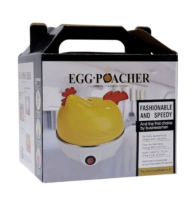 MAQUINA HERVIDORA DE HUEVOS, HUEVERA ELECTRICO HUEVOS AL VAPOR DISEÑO DE GALLINA EGG POACHER