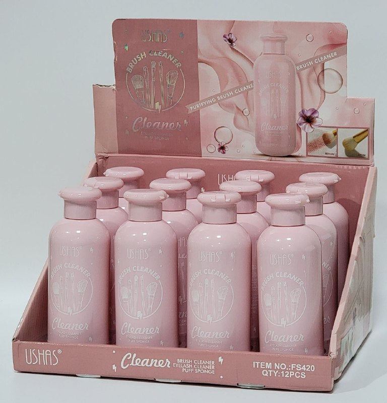 LIMPIADOR EN GEL DE CEPILLOS Y ESPONJAS DE MAQUILLAJE USHAS 200ML