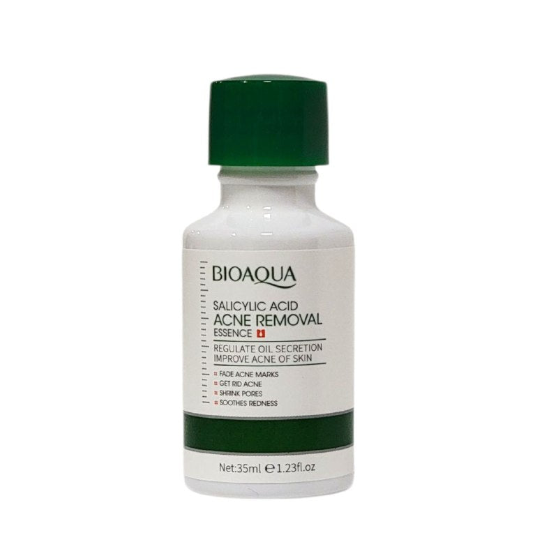 SUERO FACIAL PARA TRATAMIENTO INTENSIVO DE ACNE Y CONTROL DE POROS CON ACIDO SALICILICO BIOAQUA 35ML