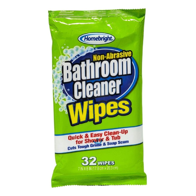 TOALLITAS LIMPIADORAS PARA BAÑO NO ABRASIVAS HOMEBRIGHT