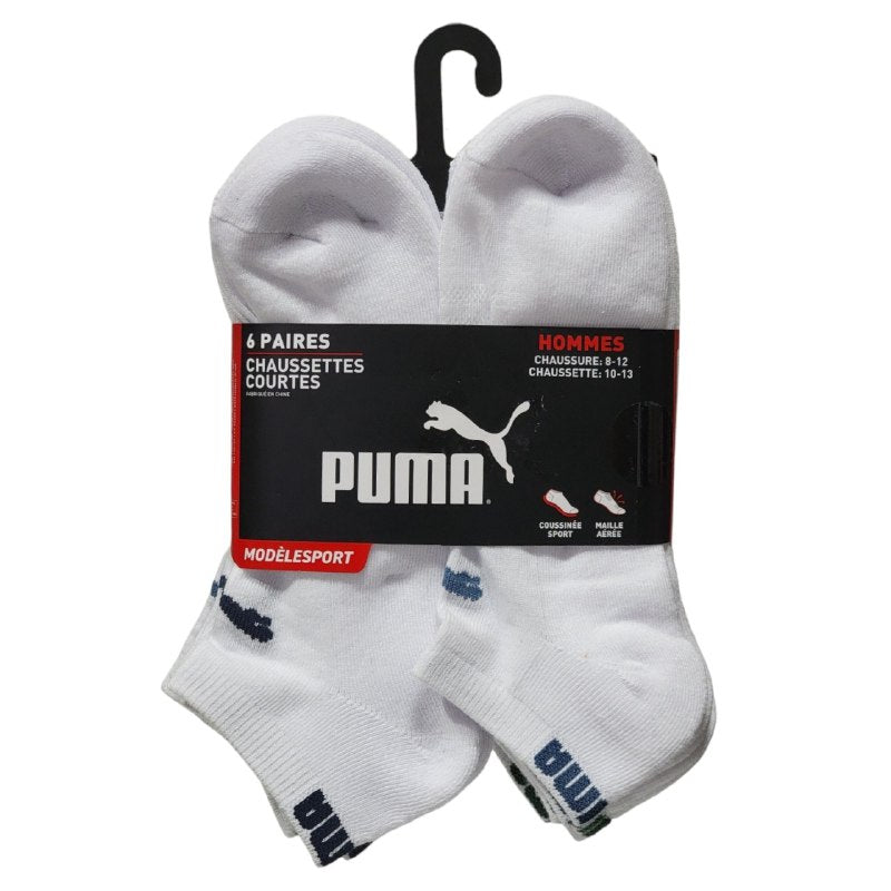 CALCETA TOBILLERA ORIGINAL PUMA HOMMES 6 PARES TALLA 10-13