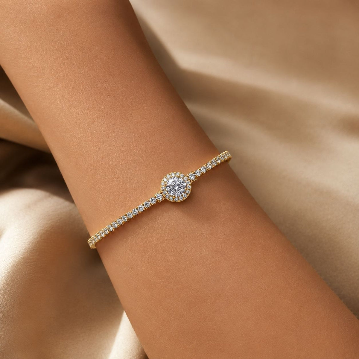 PULSERA DE ENCHAPE PARA DAMA