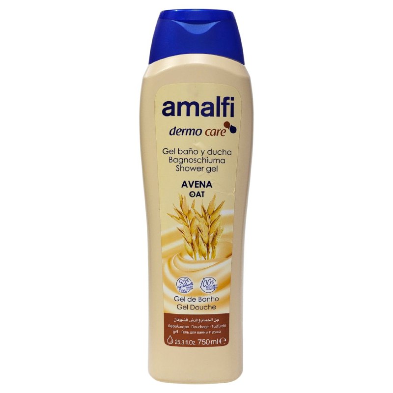 GEL DE DUCHA DERMATOLOGICO DE AVENA HIDRATANTE Y SUAVIZANTE AMALFI 750ML