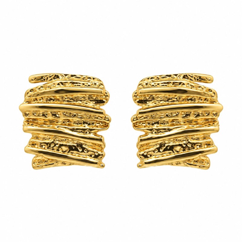 ARITOS DE ENCHAPE PARA DAMA 2.3CM