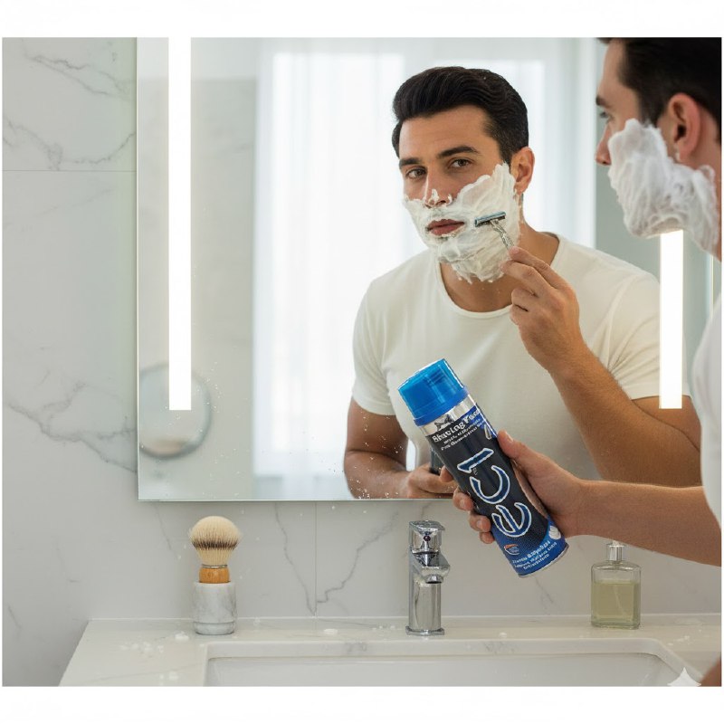 ESPUMA DE AFEITAR CON HIDRATACION EXTRA CON VITAMINA E Y ALOE VERA EC1 SHAVING FOAM 200ML