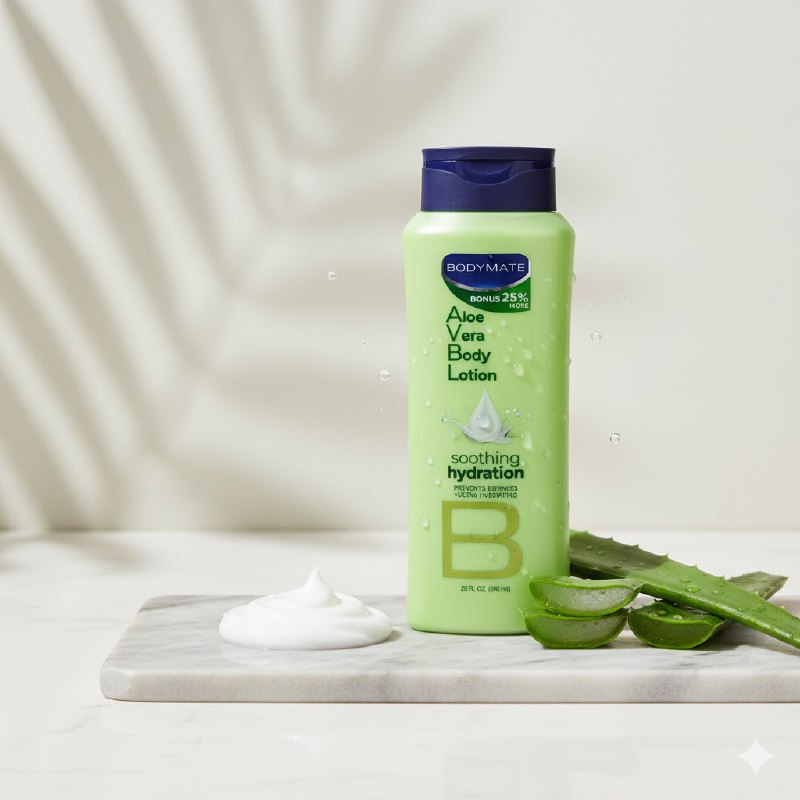 CREMA CORPORAL HIDRATANTE Y CALMANTE CON ALOE VERA BODYMATE 590ML