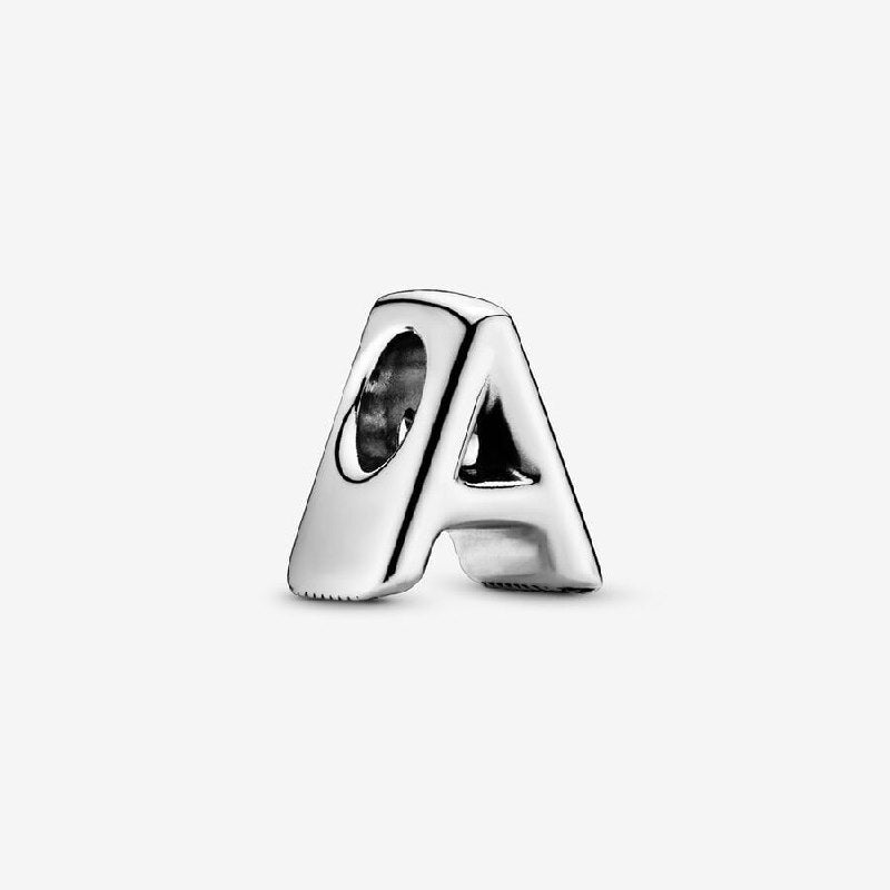 PCHARM787$A LETRA A PANDORA PLATA 9.25