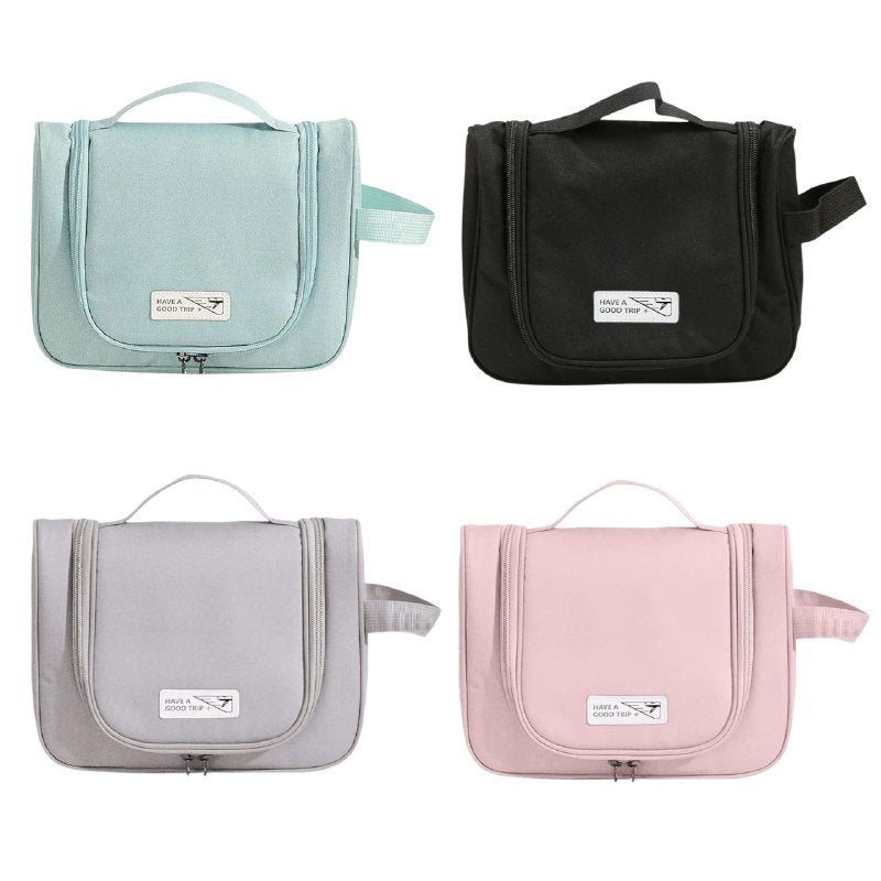 COSMETIQUERA ECONOMICA ORGANIZADORA DE MAQUILLAJE O COSMETICOS PORTATIL CON GANCHO PARA COLGAR 4 COLORES TABU 24.5X18.5X8.5CM