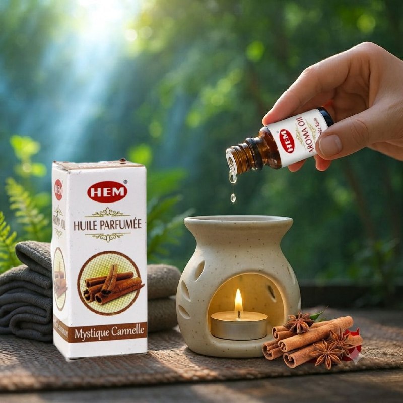 ACEITE AROMÁTICO FRAGANCIA MYSTIQUE CANNELLE (CANELA) ACEITE NATURAL Y VEGANO HEM 10ML