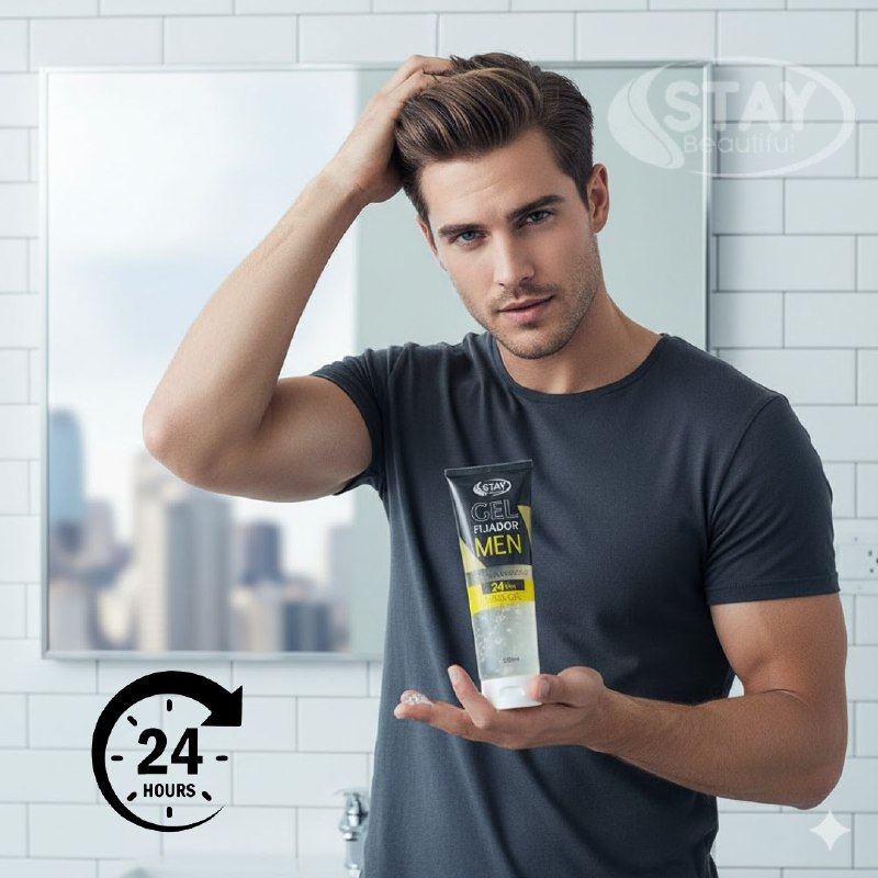 GEL FIJADOR PARA EL CABELLO DE MAXIMO CONTROL DE 24H DE DURACION FRESCA STAY BEAUTIFUL 260ML