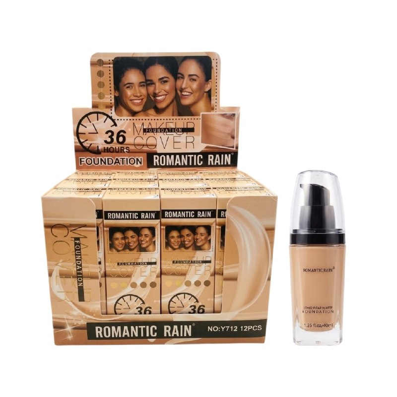 BASE DE MAQUILLAJE LIQUIDA DE LARGA DURACION DE 36H ROMANTIC RAIN 40ML (DUPE DE VALMY)