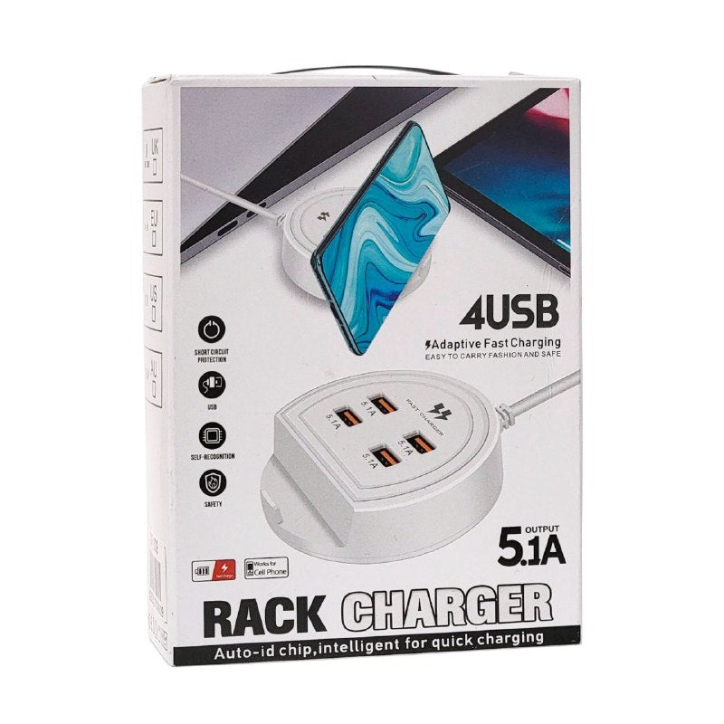 REGLETA EXTENSION ENCHUFE INTELIGENTE, EXTENSION CARGADOR CON SOPORTE PARA CELULAR, CHIP DE IDENTIFICACION AUTOMATICA INTELIGENTE, CARGA RAPIDA 2PD+USB FACIL DE LLEVAR RACK CHARGER