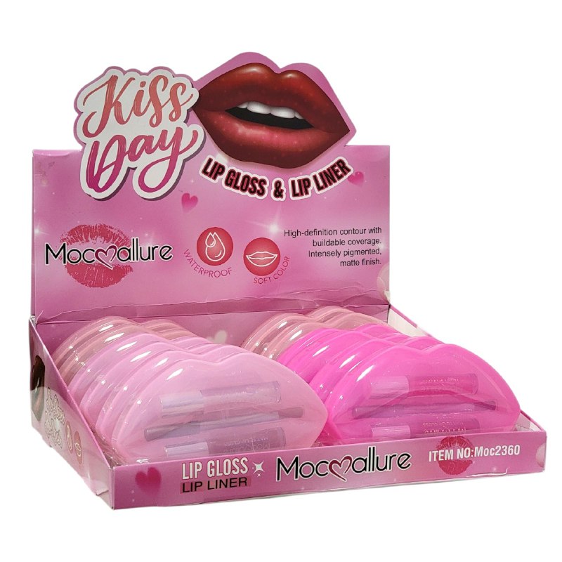 BRILLO LABIAL Y DELINEADOR DE LABIOS DE ALTA DEFINICION INTENSA Y ACABADO MATTE KISS DAY