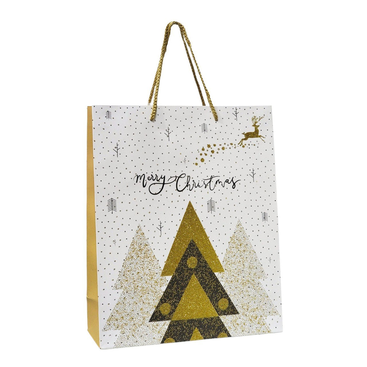 BOLSA DE REGALO NAVIDEÑA MEDIANA 10X26X32CM