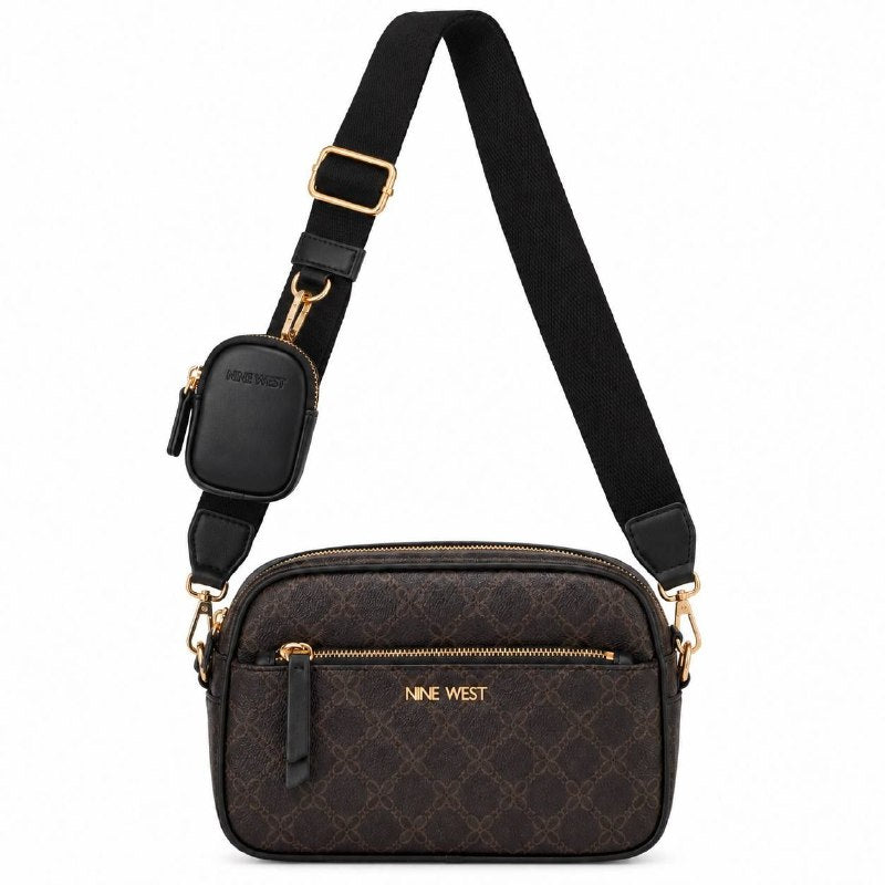 CARTERA ORIGINAL NINE WEST PARA DAMA INCLUYE MINI MONEDERO, MEDIDAS 10X7CM MEDIDA 17X22CM