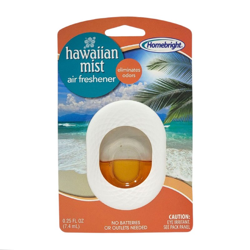 AMBIENTADOR PASIVO ELIMINADOR DE OLORES SIN ENCHUFE AROMA A BRUMA HAWAIANA HOMEBRIGHT 7.4ML