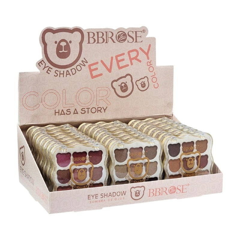PALETA DE SOMBRAS DE OJOS DE ALTA PIGMENTACION Y 3 ESTILOS BBROSE 11G