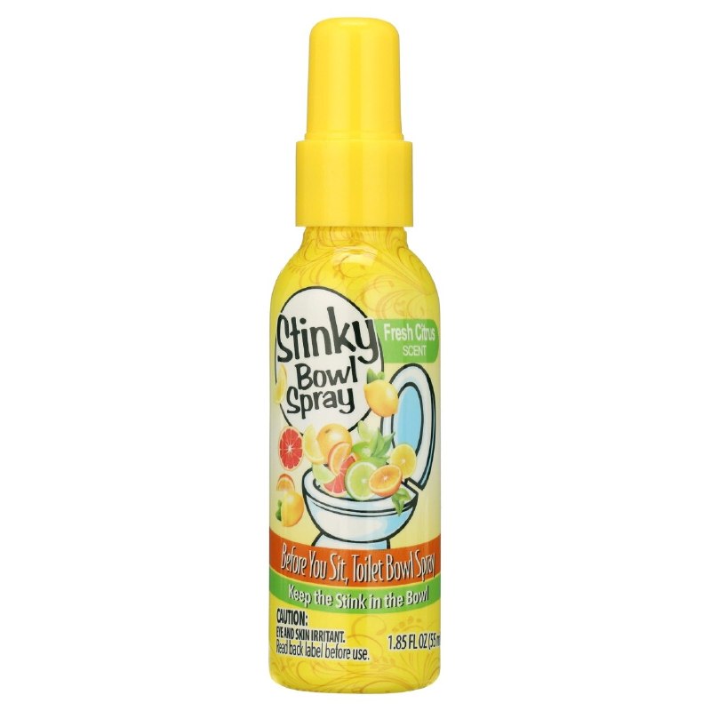 SPRAY AROMATIZANTE BLOQUEADOR DE MALOS OLORES PARA INODORO CON AROMA CITRICO 55ML