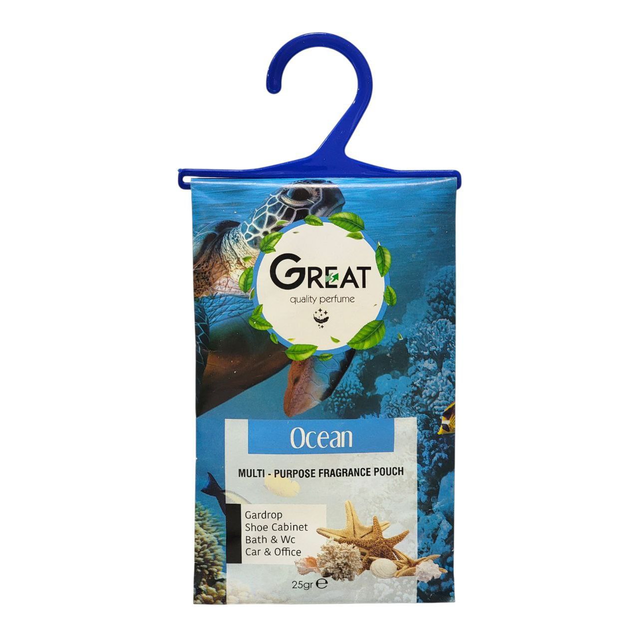 AMBIENTADOR EN BOLSA MULTIUSO AROMA A OCEANO GREAT QUALITY PERFUME 25G