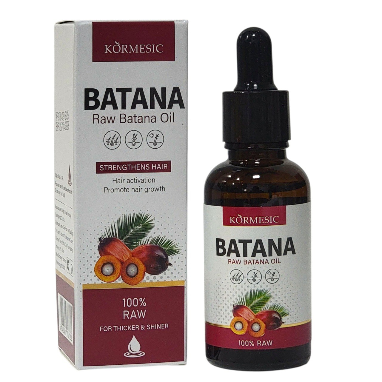 ACEITE PARA EL CABELLO DE BATANA CRUDO ESTIMULANTE REPARADOR KORMESIC 30G