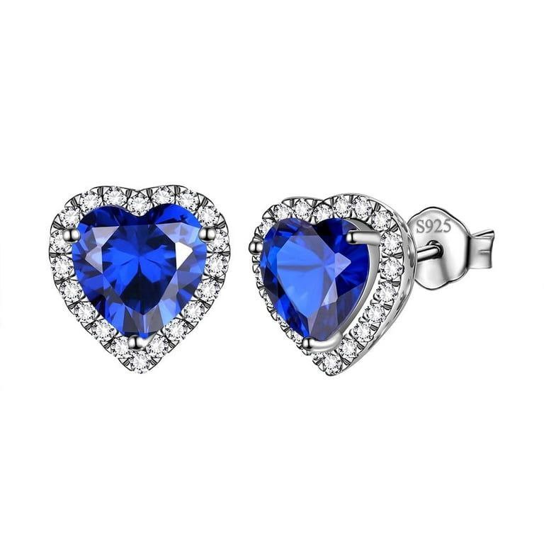 PARI1460$3 FORMA CORAZON AZUL PANDORA PLATA 9.25