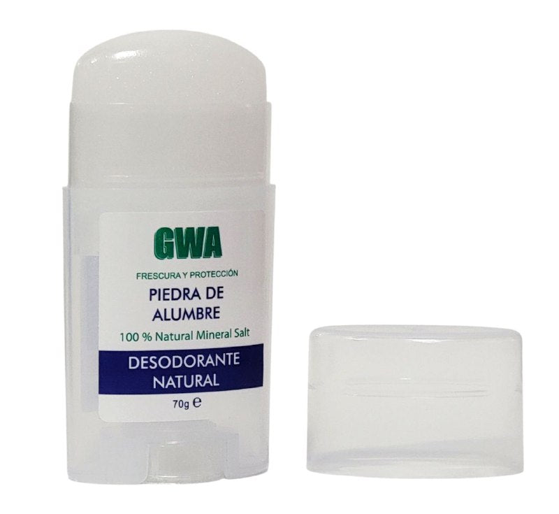 DESODORANTE DE PIEDRA DE ALUMBRE NATURAL FRESCURA Y PROTECCION GWA CORPORATION 70G