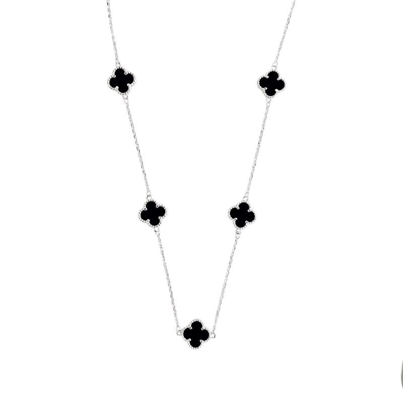 COLLAR EN FORMA VAN CLEEF DE PLATA 9.25 PESO: 5.8G
