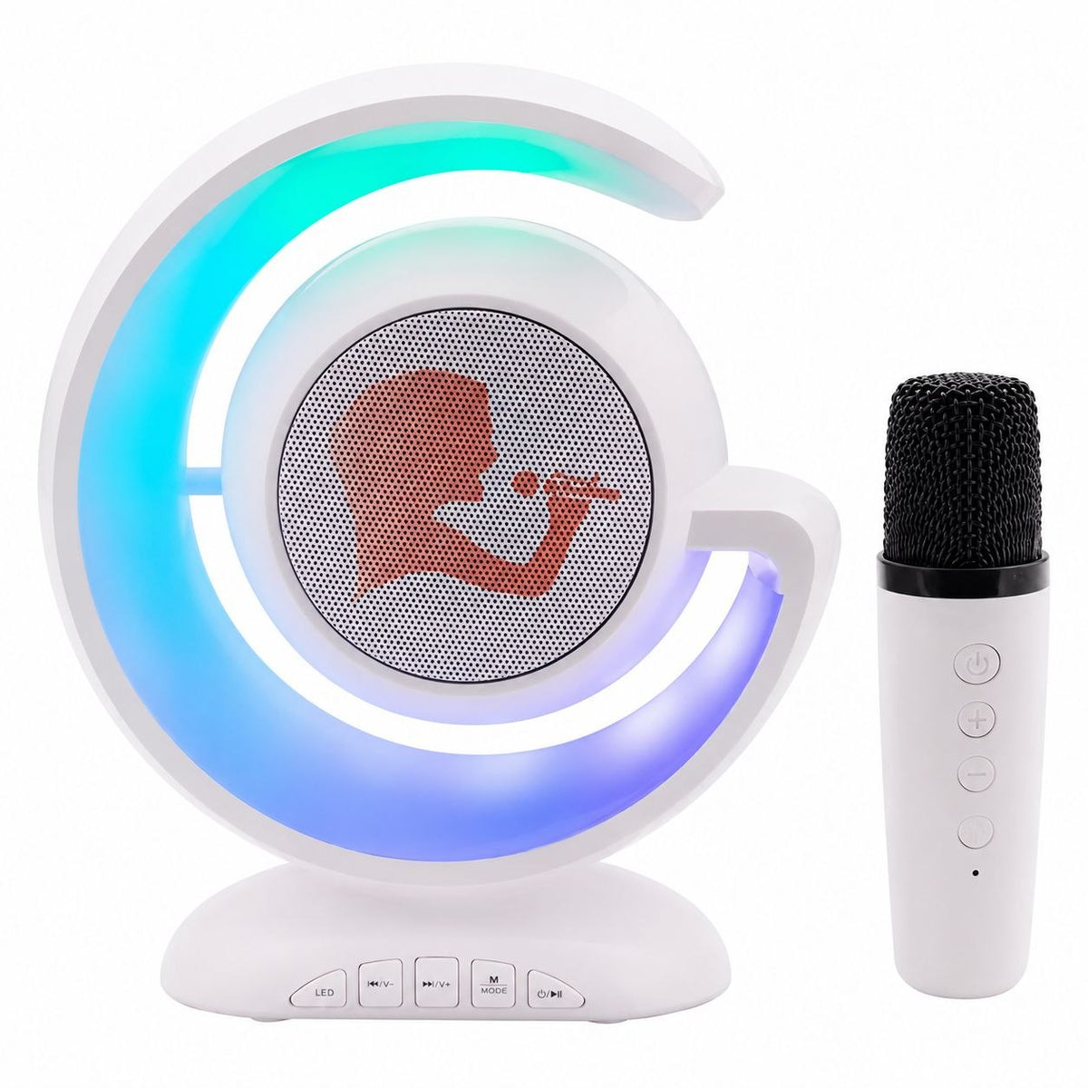 ALTAVOZ INALÁMBRICO YS-110 LIGHTSHOW SPEAKER SISTEMA DE AUDIO PORTÁTIL CON KARAOKE, CONECTIVIDAD DUAL Y EFECTOS DE VOZ BENELI HOME 20x6 CM