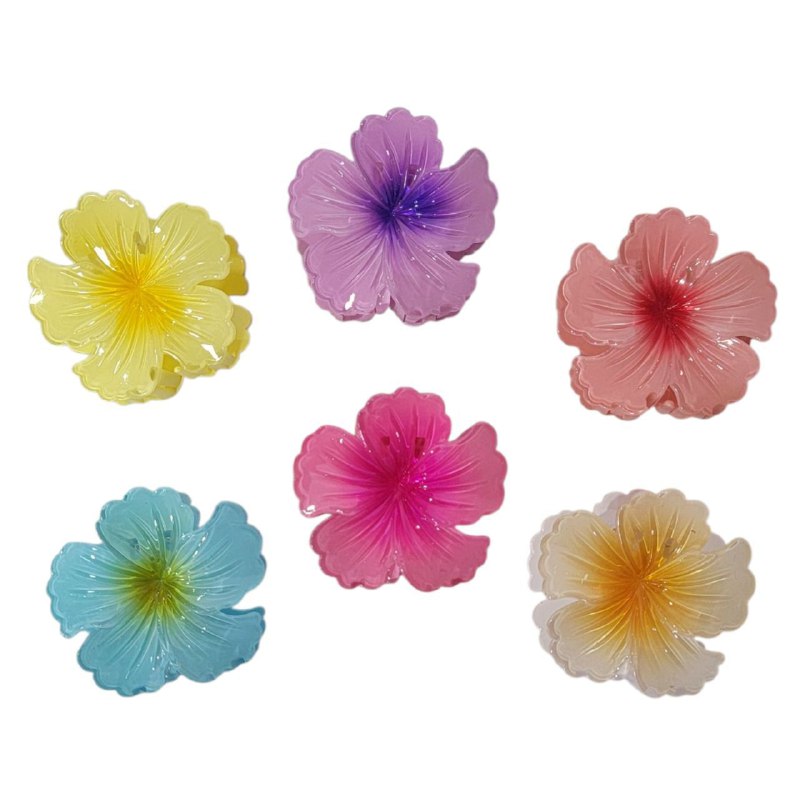GANCHO PARA EL CABELLO DE PINZA DE FLOR HAWAIANA, PINZAS DE SUJECION FUERTE, ACCESORIO PARA EL CABELLO 8CM, PAQUETE 12UND