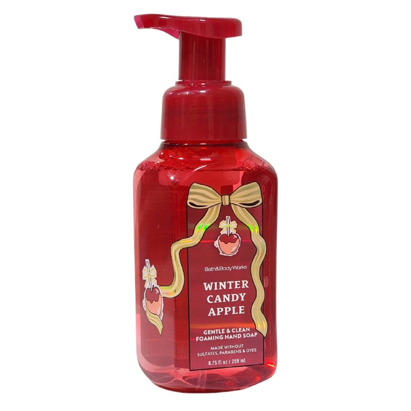 BATH & BODY WORKS JABON DE MANOS SUAVE Y LIMPIO WINTER CANDY APPLE 259ML