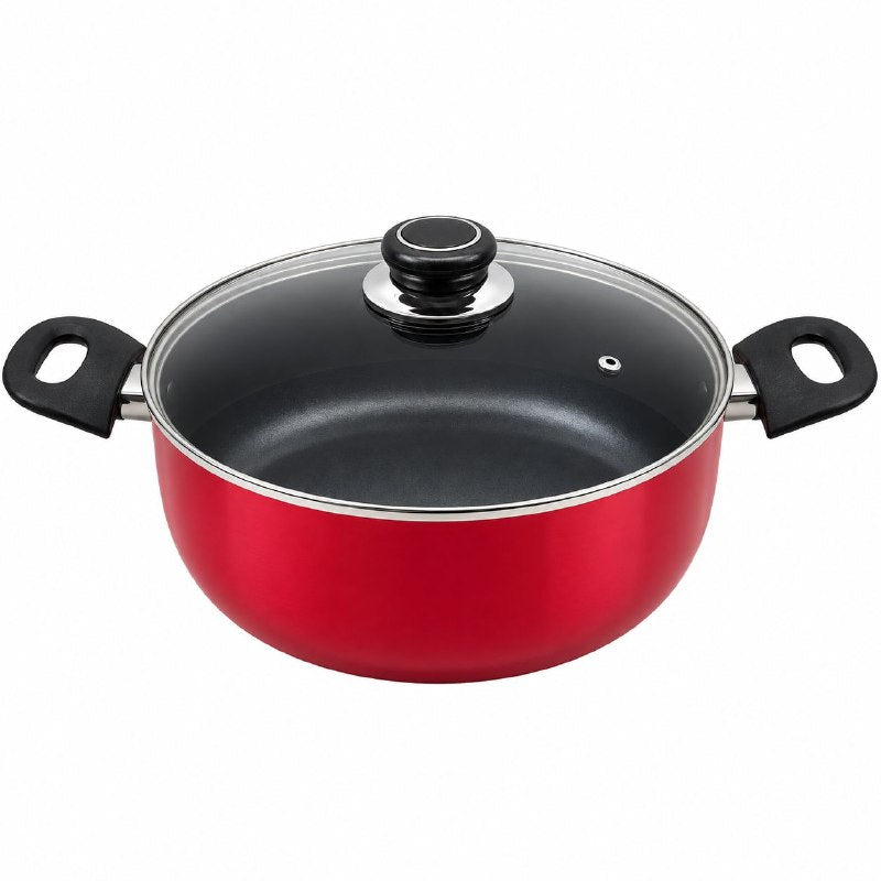 OLLA CACEROLA ANTIADHERENTE CON TAPA DE VIDRIO DE 28CM BENELI HOME