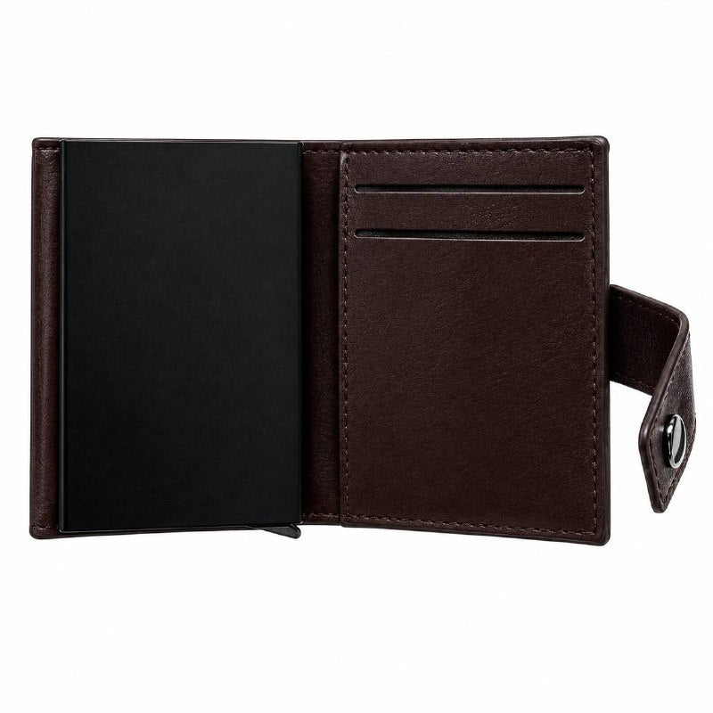 BILLETERA COMPACTA CON TARJETERO Y PROTECCION RFID BAELLERRY 9X8CM