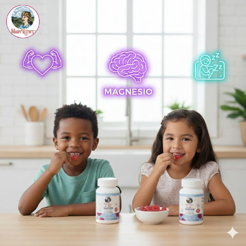 VITAMINAS EN GOMITAS DE MAGNESIO PARA NIÑOS MARY RUTHS 30UND
