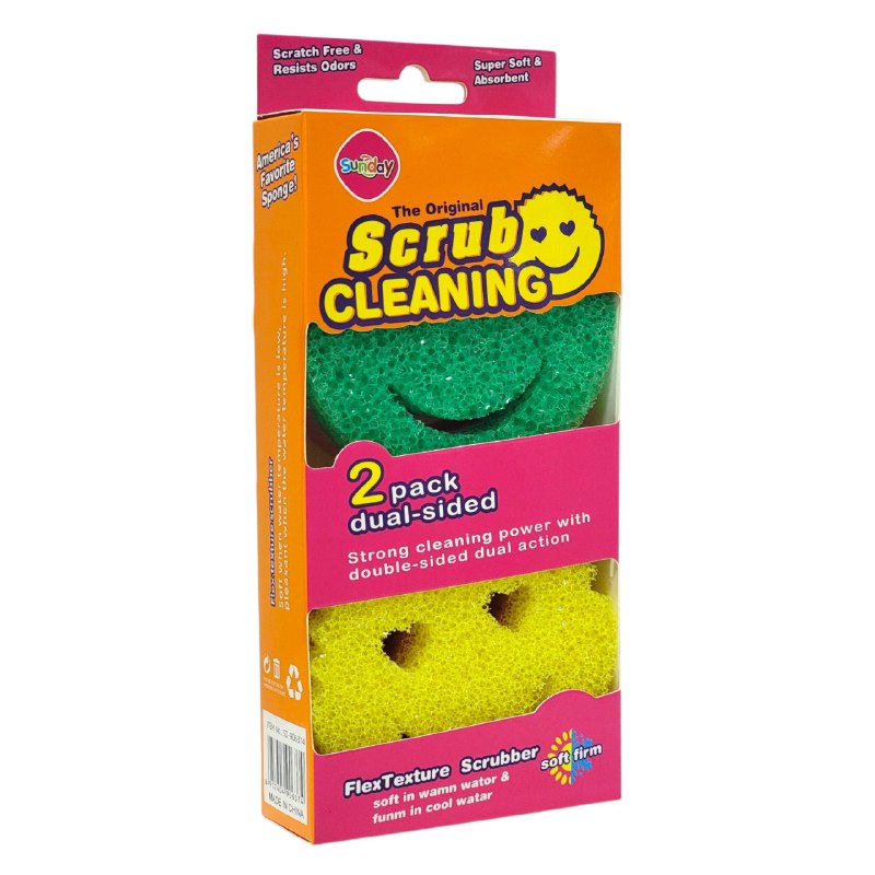 PASTE Y ESPONJA PARA LAVAR TRASTES DOBLE CARA POTENTE LIMPIEZA Y ACCION SUNDAY DUPE DE SCRUB MOMMY
