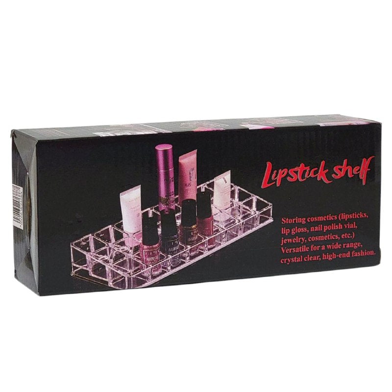 ORGANIZADOR ESTANTE DE COSMETICOS, MAQUILLAJE, PINTALABIOS, BRILLO LABIOS, ESMALTES 24 ESPACIOS
